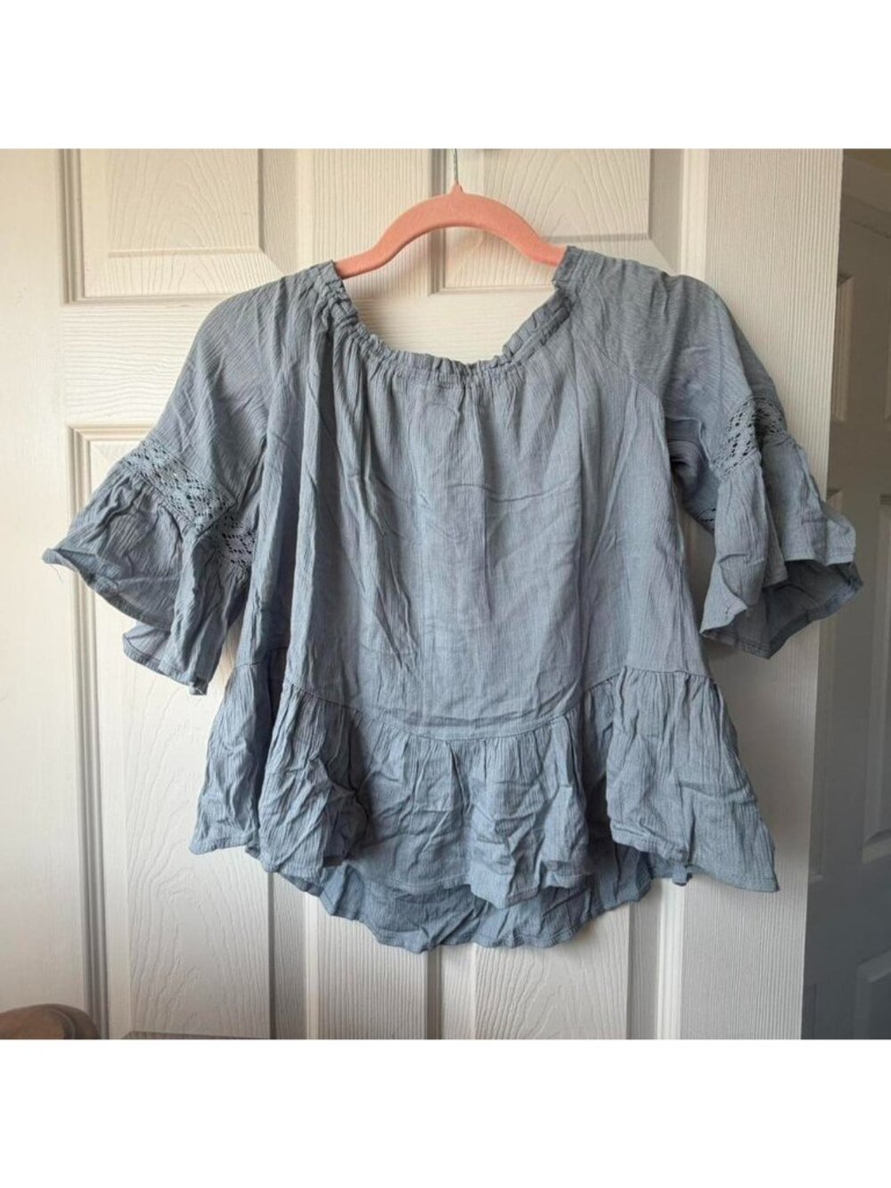 La Hearts PacSun Blue Babydoll Top - Picture 4 of 4